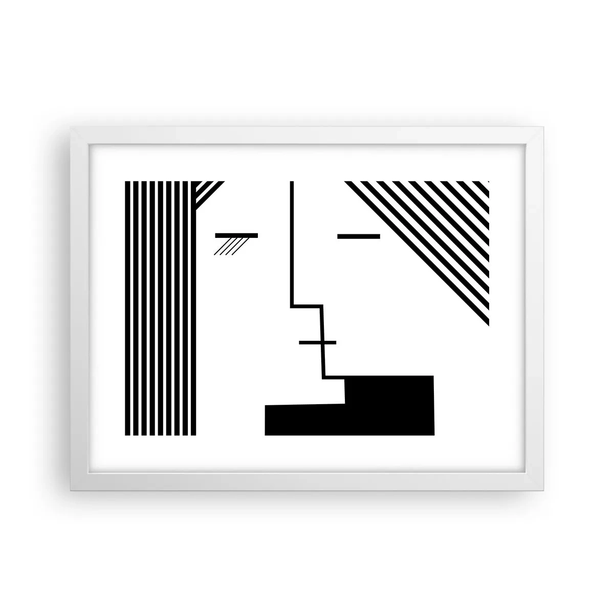 Poster in cornice bianca - Semplicemente un bacio - 40x30 cm