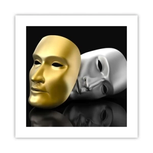 Poster - La vita è teatro - 40x40 cm