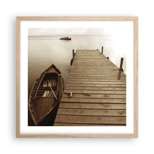 Poster in cornice rovere chiaro - La grande pace - 50x50 cm