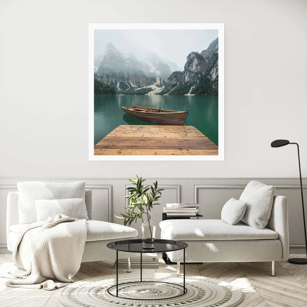 Poster - E attorno le fiere rocce - 30x30 cm