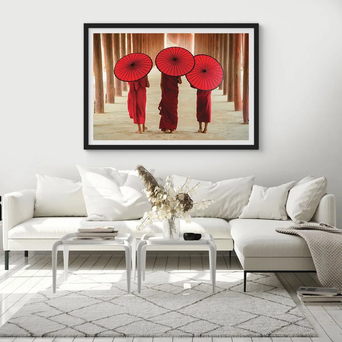 Poster in cornice nera - In cammino verso la Terra Pura - 50x40 cm