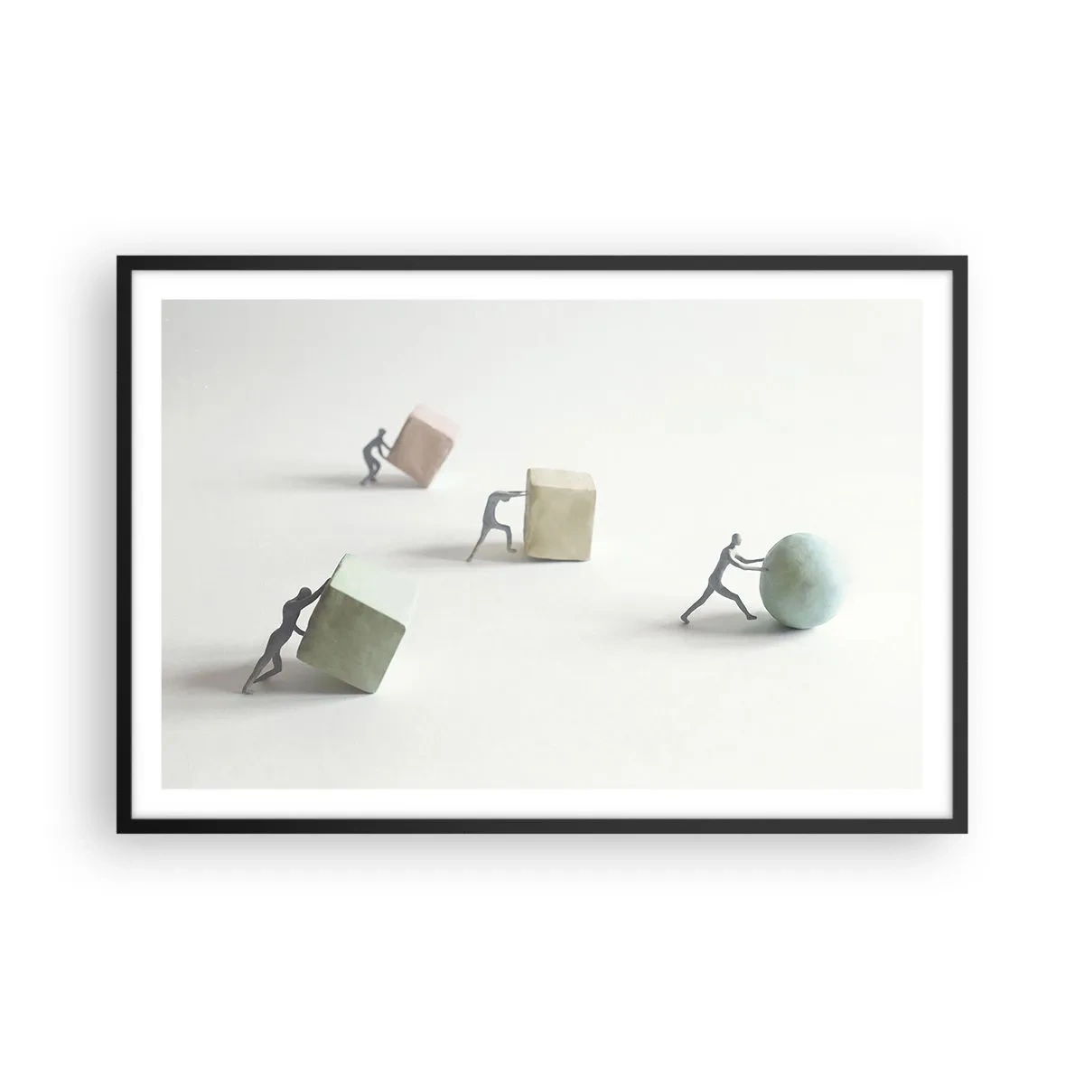 Poster in cornice nera - È la vita - 91x61 cm