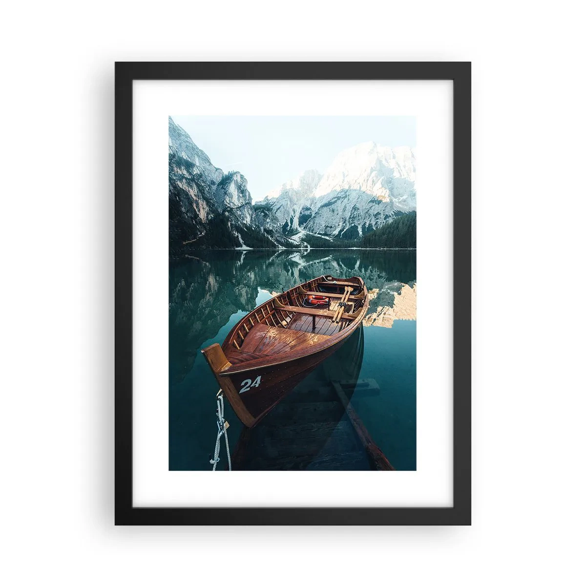 Poster in cornice nera - Come dipinto sul vetro - 30x40 cm