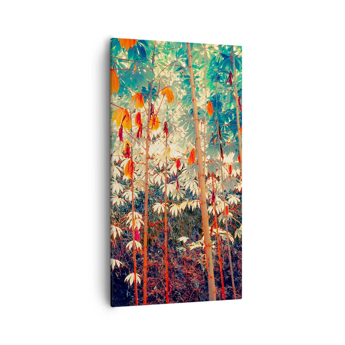 Quadro su tela - Stampe su Tela - La vita segreta delle foglie - 55x100 cm