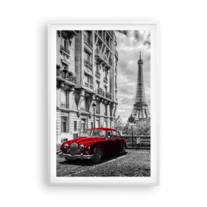 Poster in cornice bianca - Predatore in città - 61x91 cm