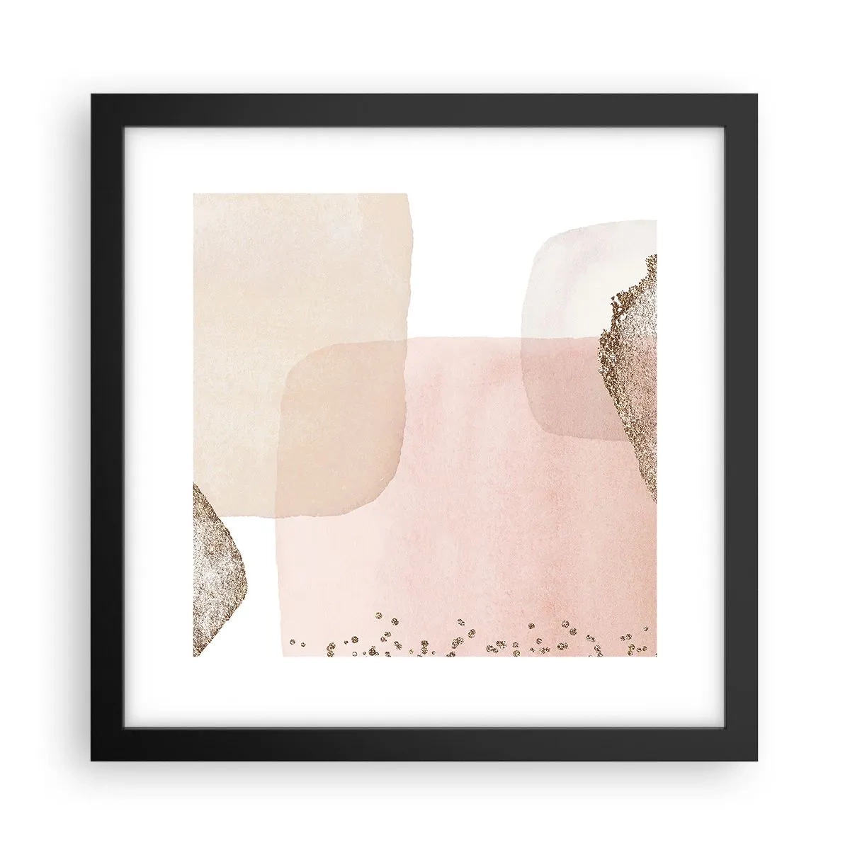 Poster in cornice nera - Incontro attraverso il colore - 30x30 cm