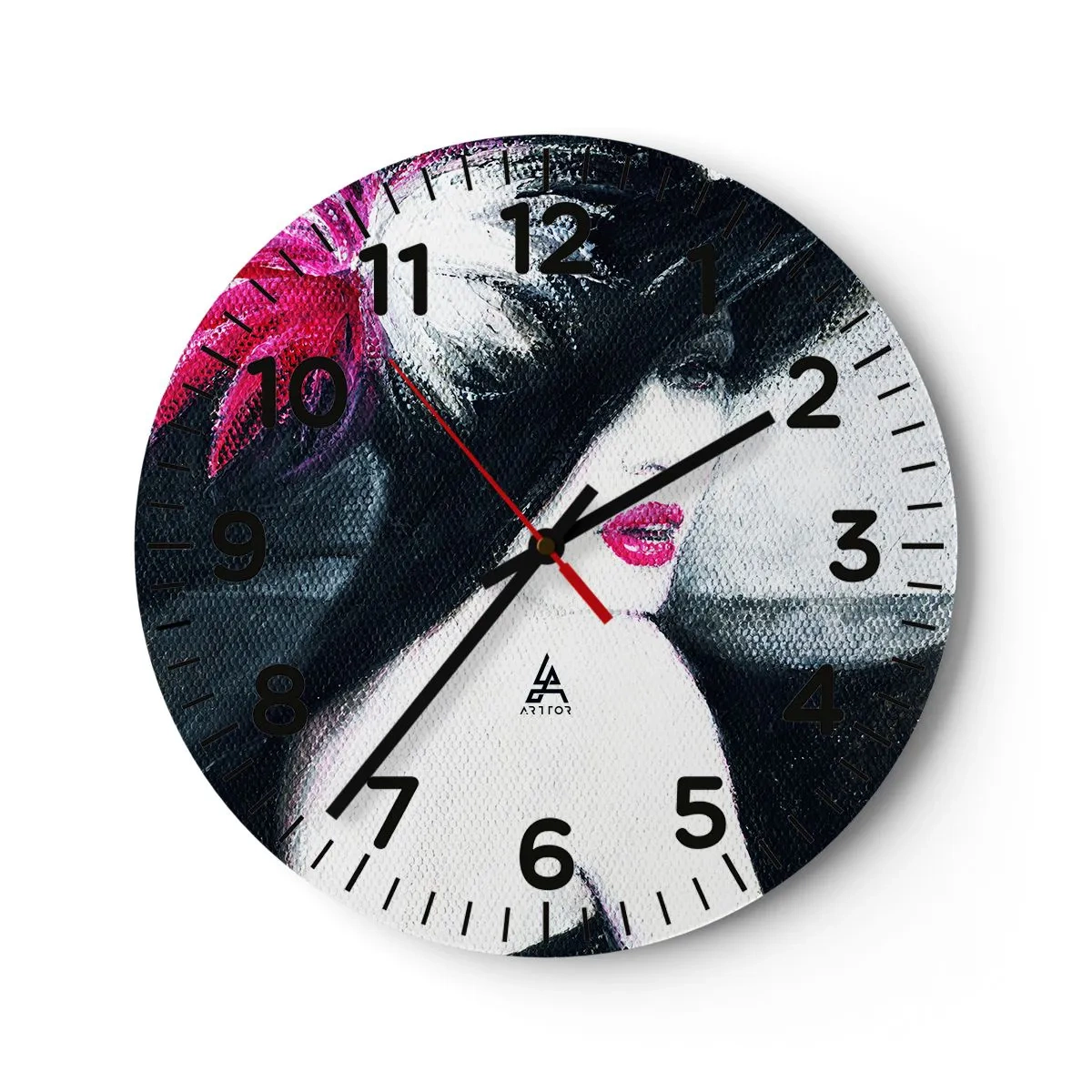 Orologio da parete - Orologio in Vetro - Sempre un mistero - 40x40 cm