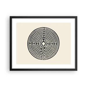 Poster in cornice nera - Ordine misterioso - 50x40 cm