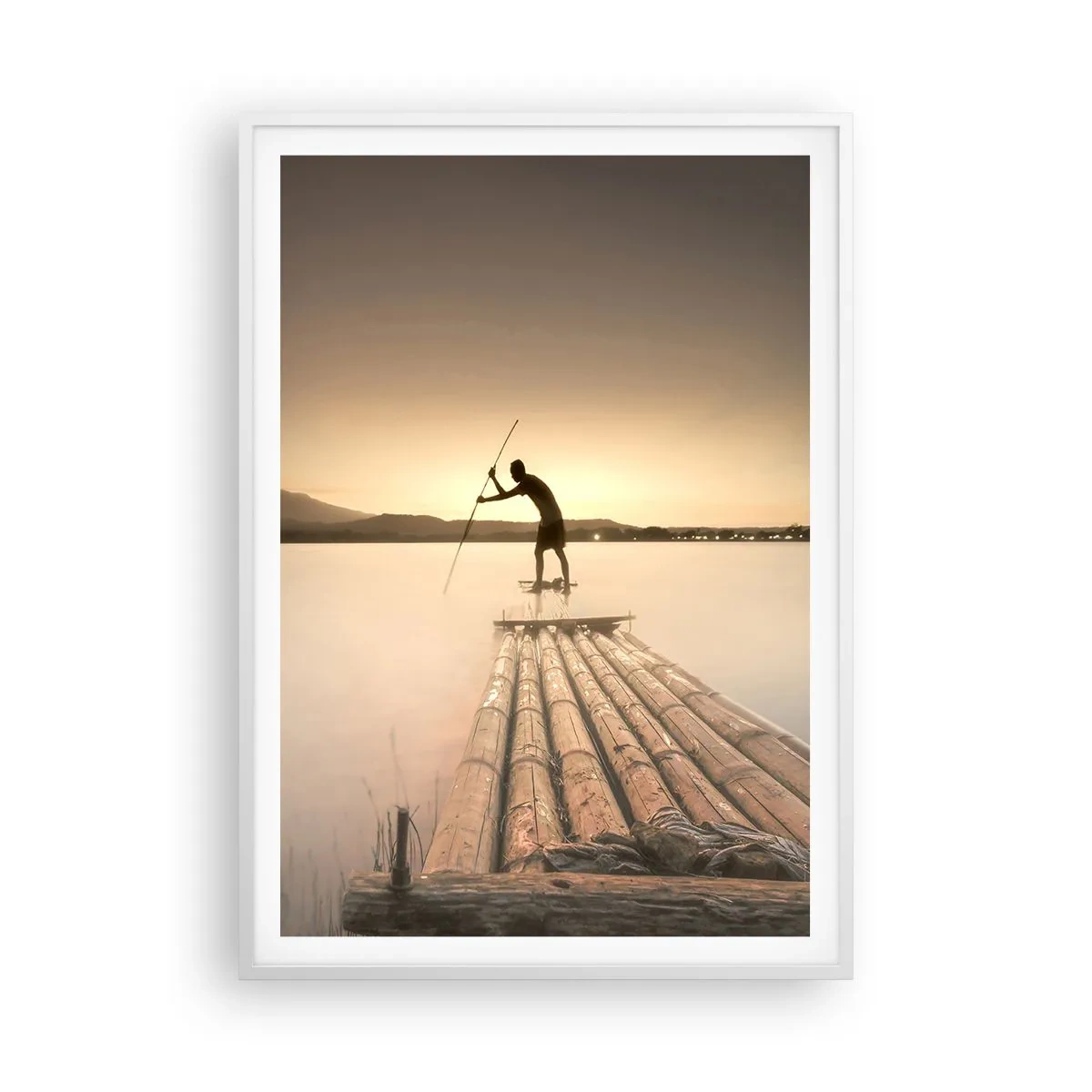 Poster in cornice bianca - Prima del riposo - 70x100 cm