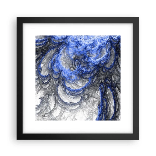 Poster in cornice nera - La nascita dell'onda - 30x30 cm