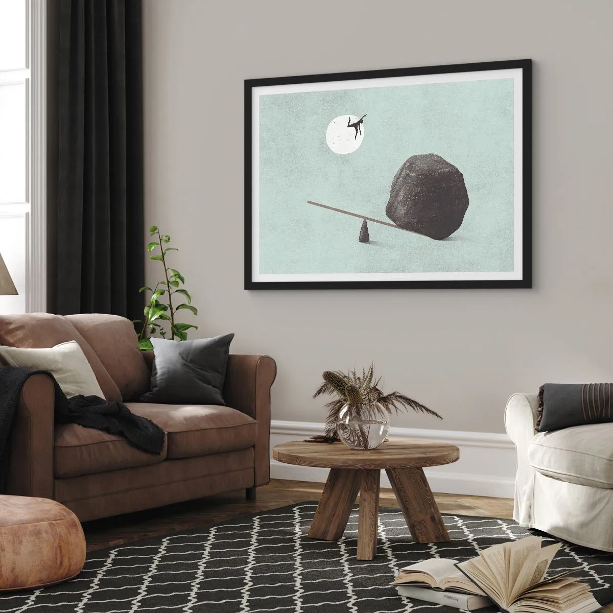 Poster in cornice nera - Sogno adempiuto - 50x40 cm