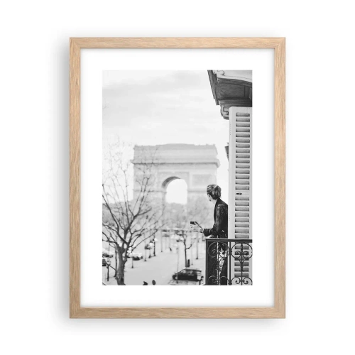 Poster in cornice rovere chiaro - Camera con vista - 30x40 cm