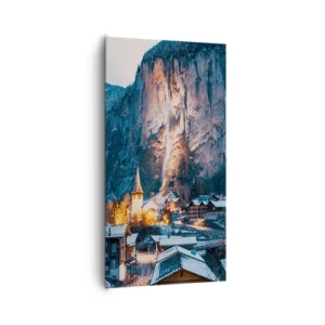 Quadro su tela - Stampe su Tela - Lo spirito luminoso dell'inverno - 65x120 cm