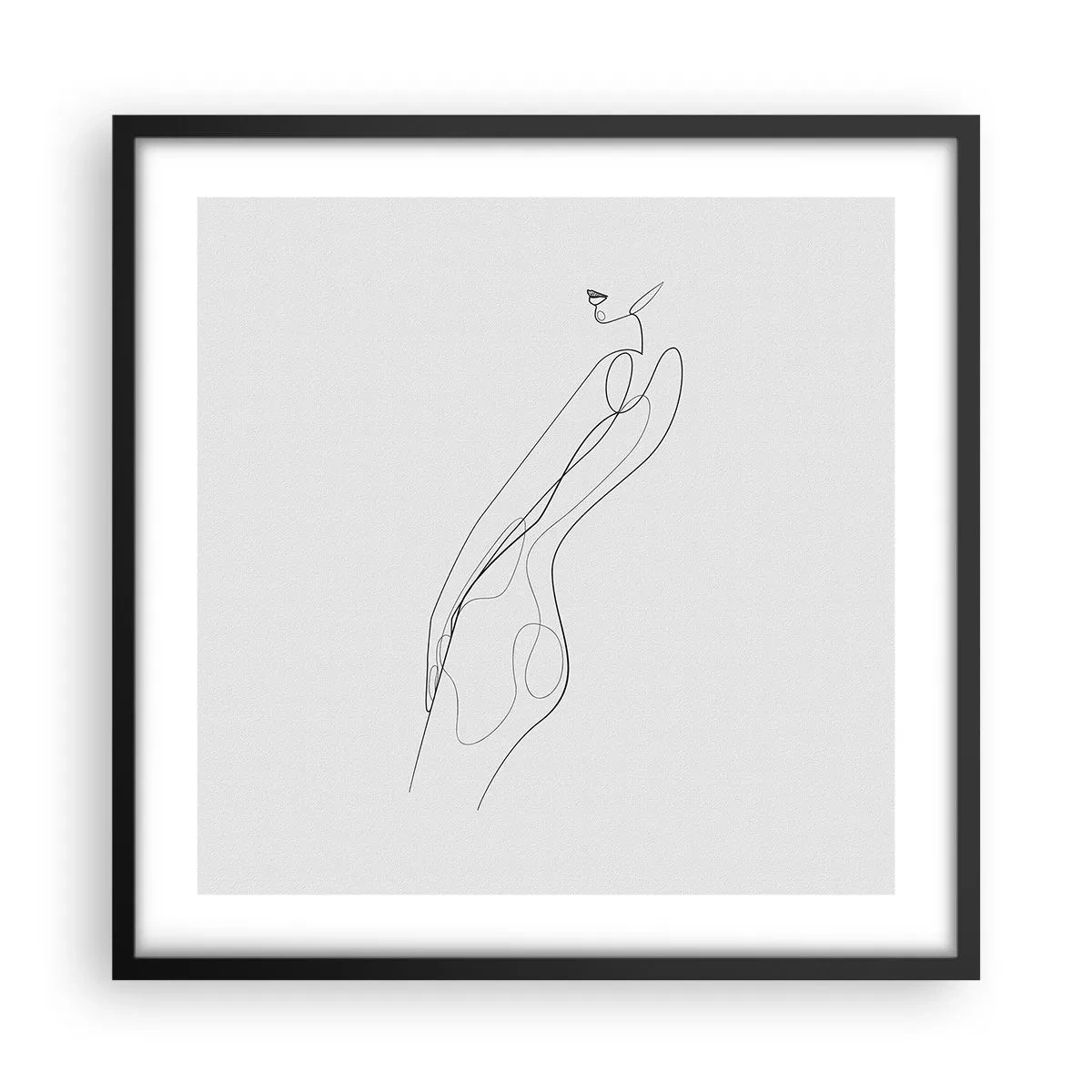 Poster in cornice nera - Appena una promessa - 50x50 cm