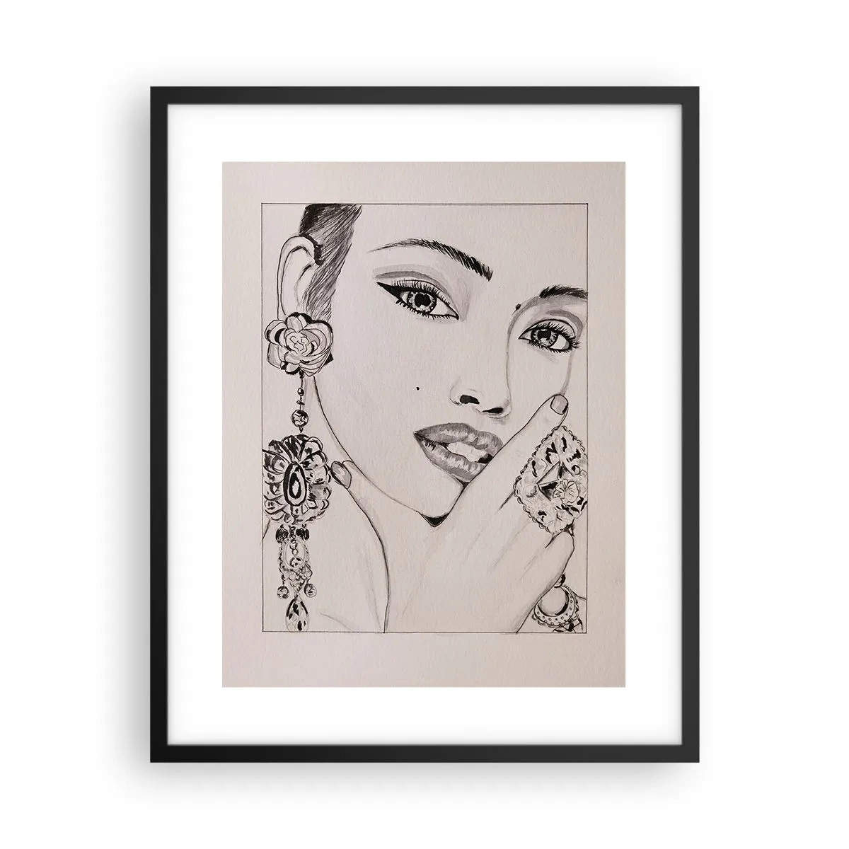 Poster in cornice nera - Il gioiello più bello - 40x50 cm