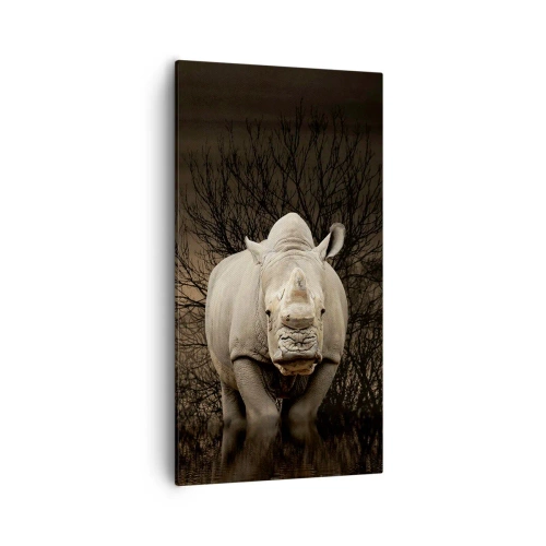 Quadro su tela - Stampe su Tela - Bianco contro la natura - 55x100 cm