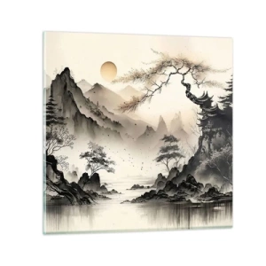 Quadro su vetro - Il fascino irripetibile dell'oriente - 30x30 cm
