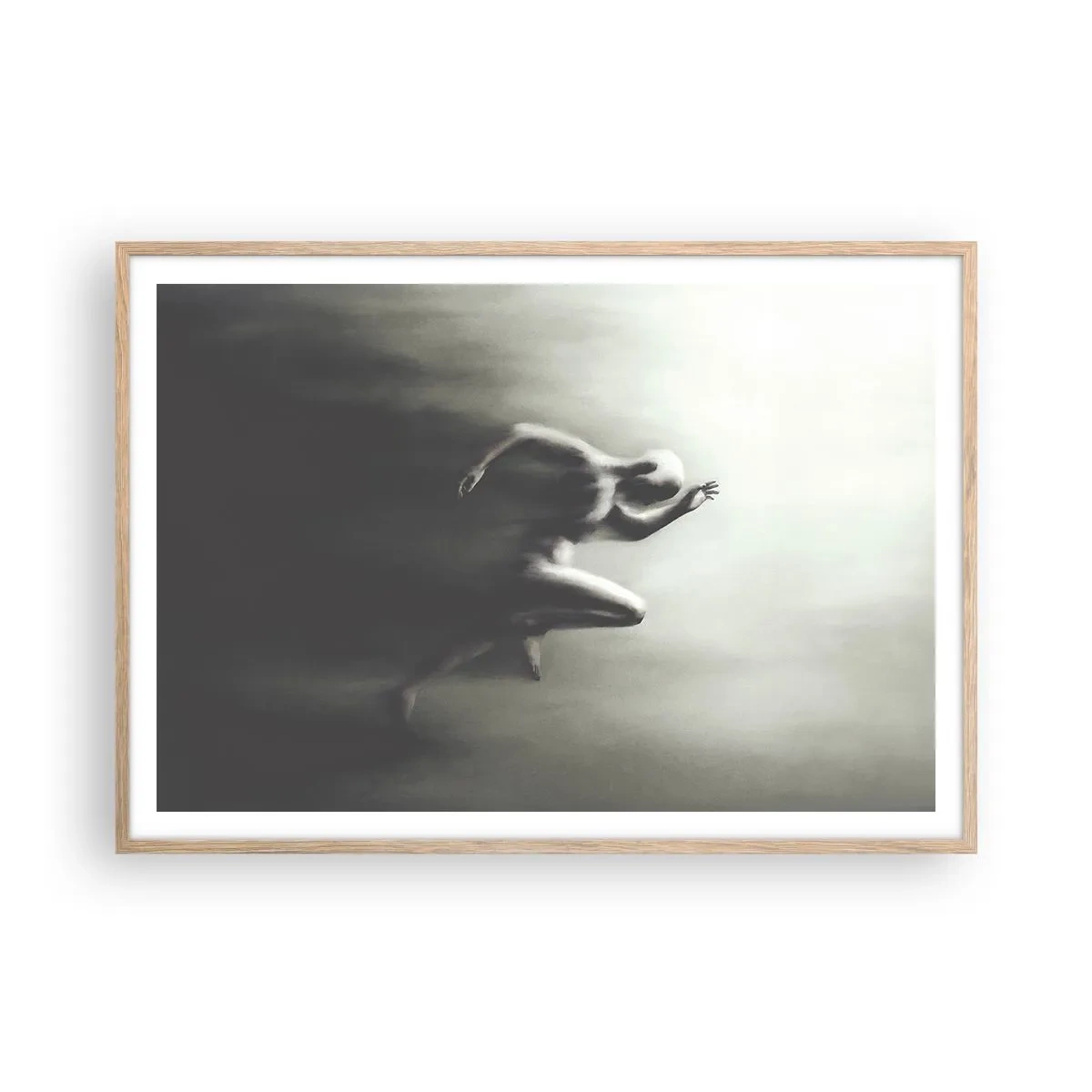 Poster in cornice rovere chiaro - Inarrestabile - 100x70 cm