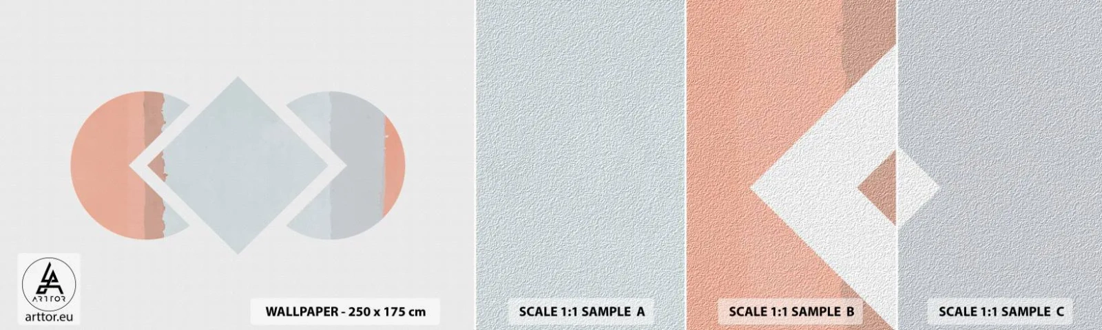 Campione di Fotomurale Adesivo Deluxe Sticker - La situazione è chiara - Astrazione, Pezzo, Minimalismo - 100x30 cm