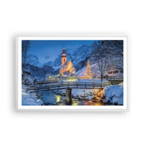 Poster in cornice bianca - Lo spirito di Natale - 91x61 cm