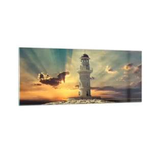 Quadro su vetro - Luce - Bontà - Bellezza - 100x40 cm