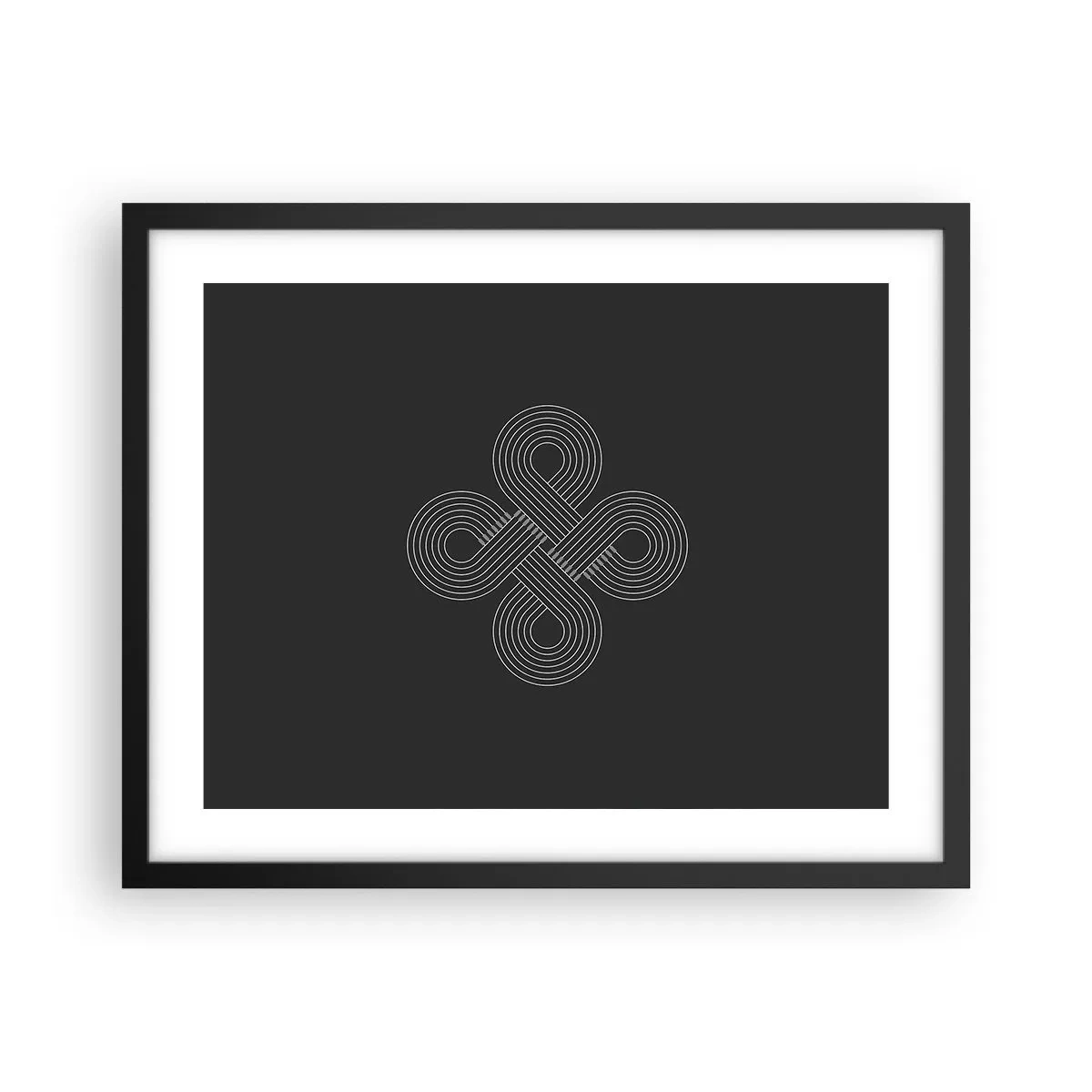 Poster in cornice nera - Nello spirito celtico - 50x40 cm