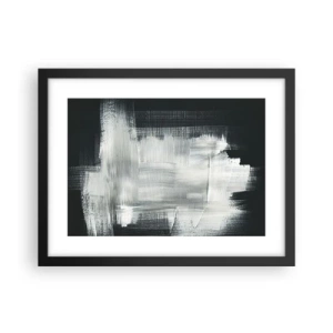 Poster in cornice nera - Tessuto in verticale e in orizzontale - 40x30 cm