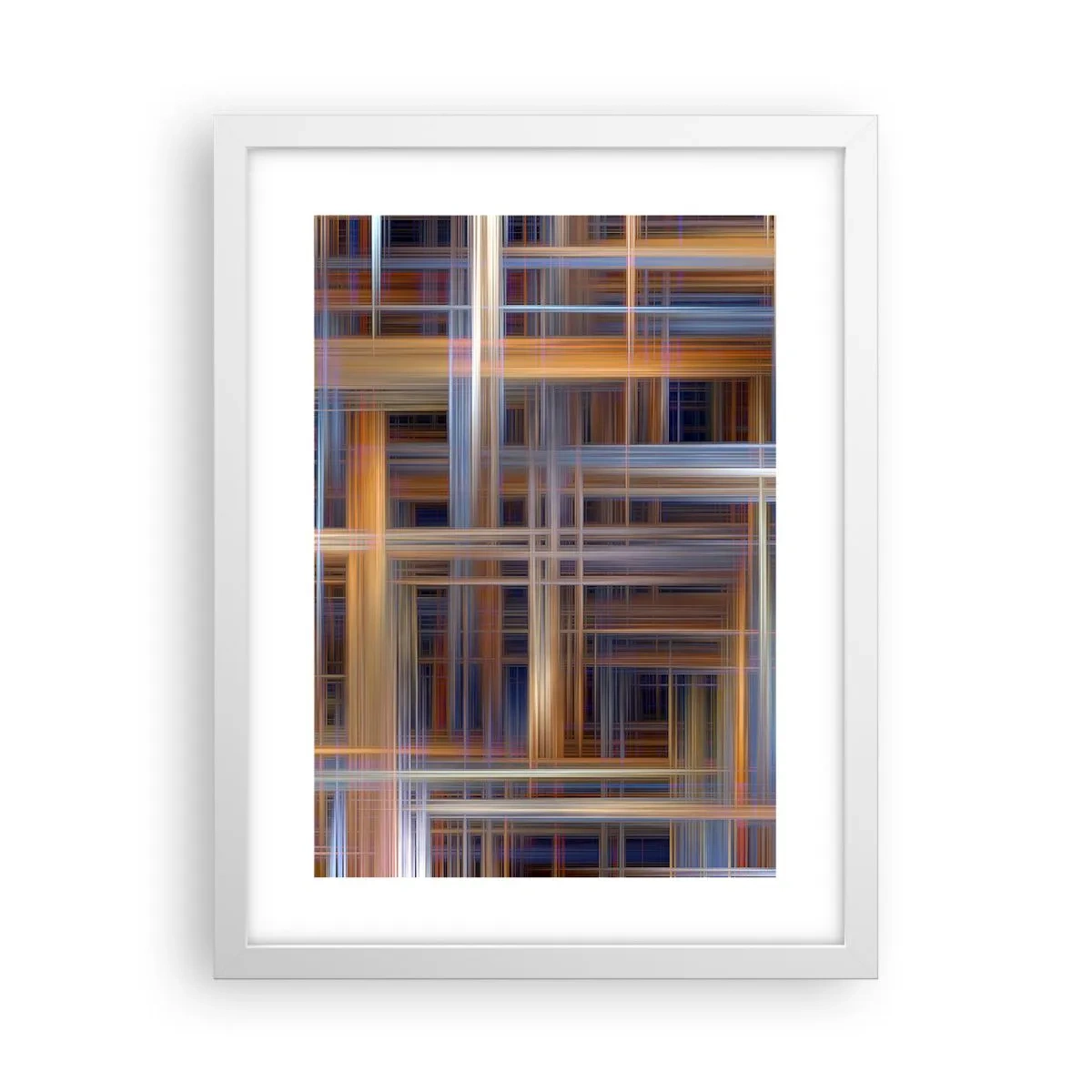 Poster in cornice bianca - Tessute con la luce - 30x40 cm