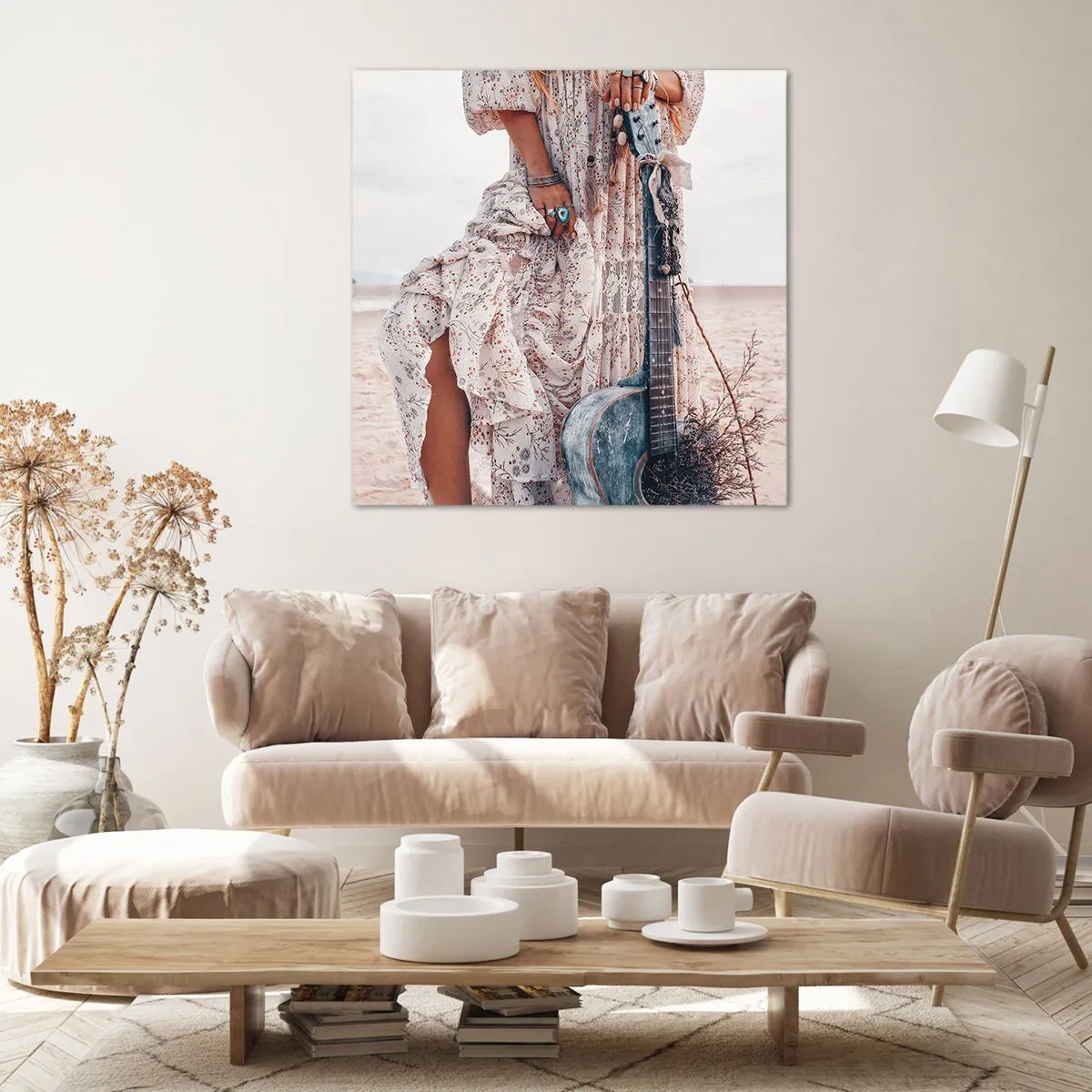 Quadro su tela - Stampe su Tela - Figli dei fiori in cammino - 70x70 cm