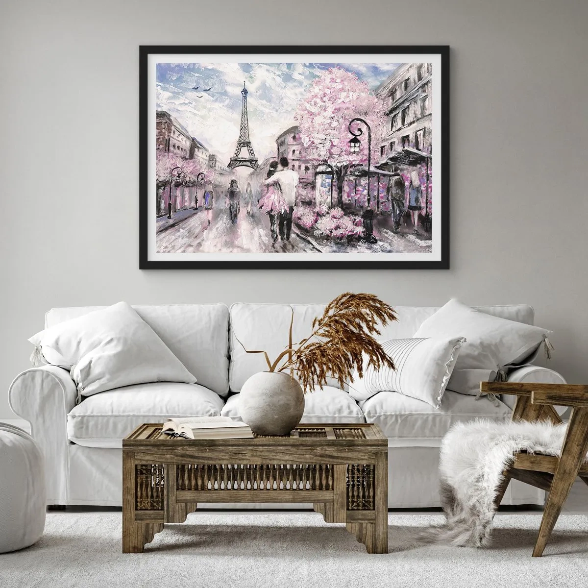 Poster in cornice nera - Se innamorarsi, allora solo a... - 50x40 cm