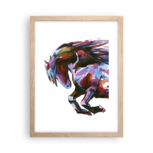 Poster in cornice rovere chiaro - In estasi - 30x40 cm