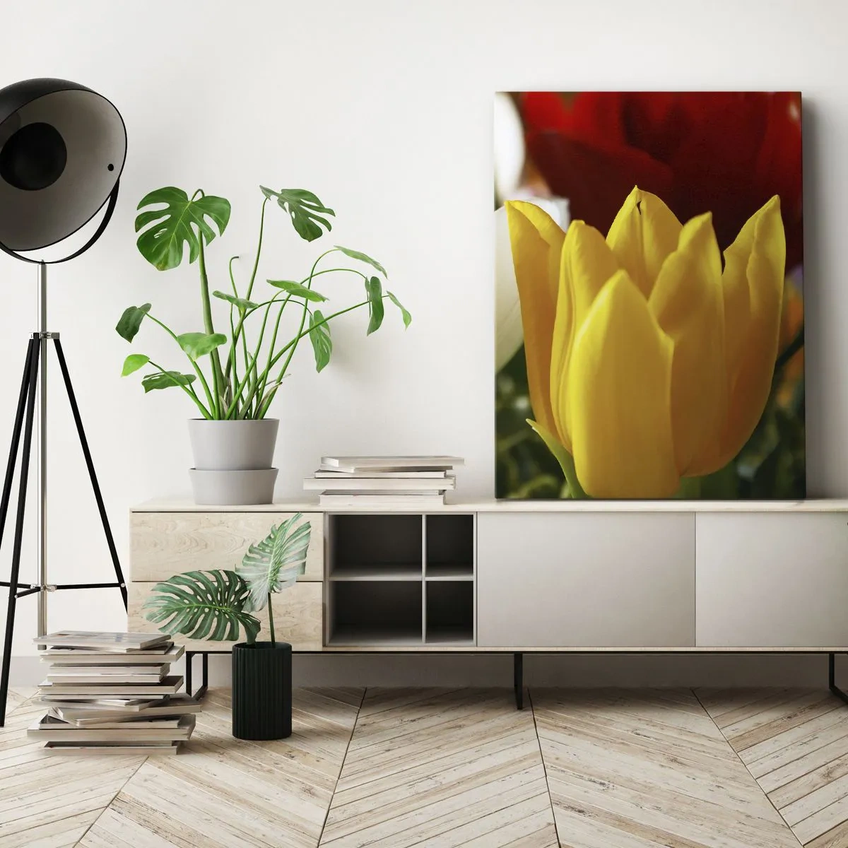 Quadro su tela - Stampe su Tela - La febbre dei tulipani - 45x80 cm