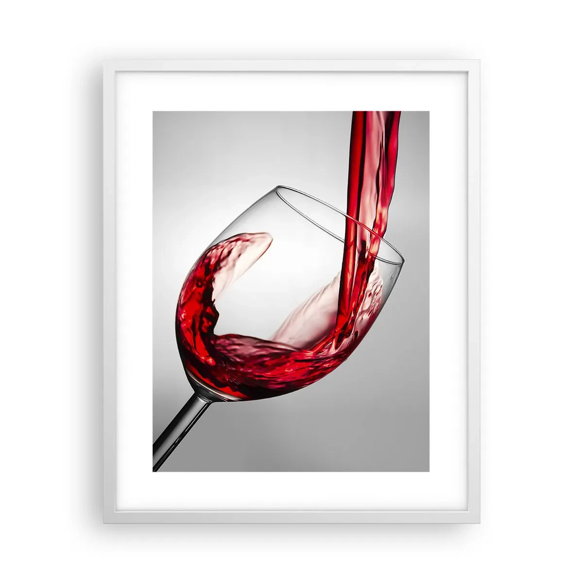 Poster in cornice bianca - Colore - movimento - suono - 40x50 cm