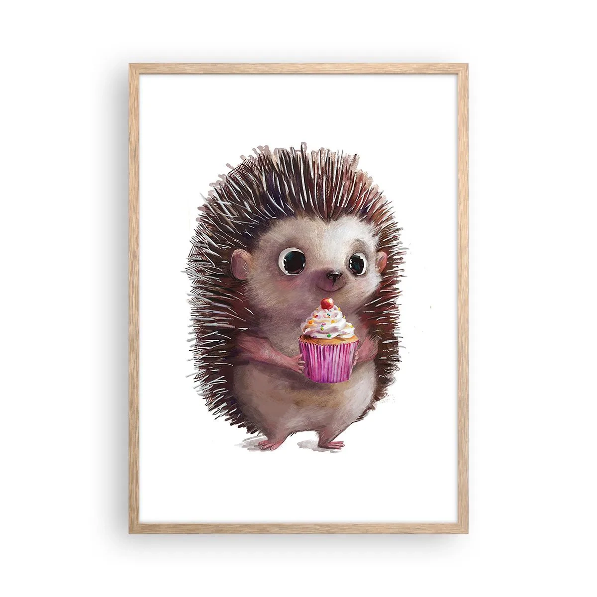 Poster in cornice rovere chiaro - Festa ogni giorno - 50x70 cm