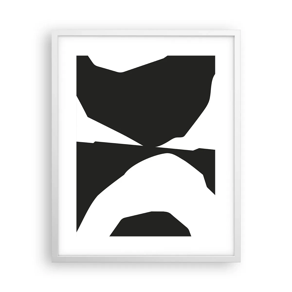 Poster in cornice bianca - Positivo - negativo - 40x50 cm