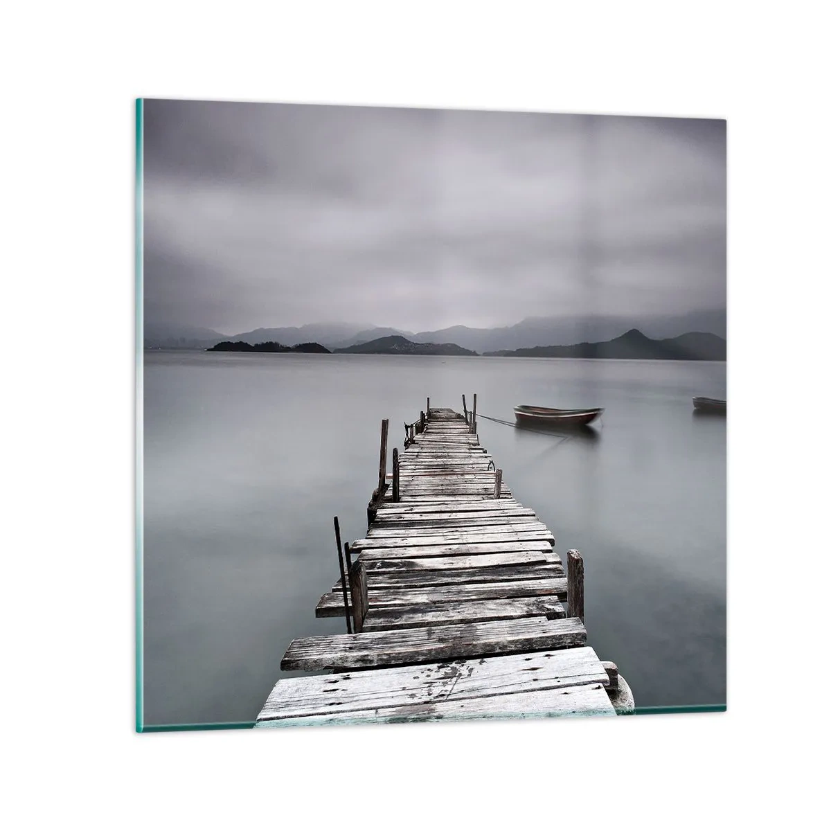 Quadro su vetro - Domani puoi partire - 50x50 cm