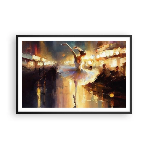 Poster in cornice nera - Miracolo nella strada - 91x61 cm