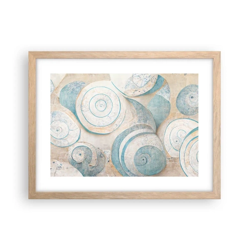Poster in cornice rovere chiaro - Cosa nasconde la chiocciola? - 40x30 cm