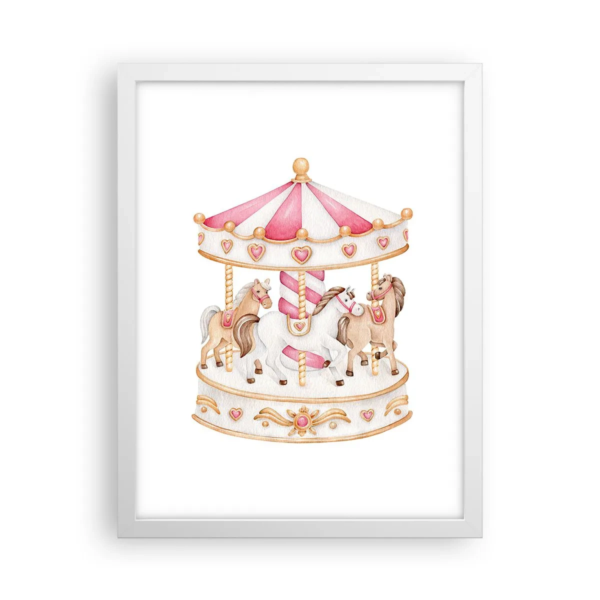 Poster in cornice bianca - Il dolce mondo dell'infanzia - 30x40 cm