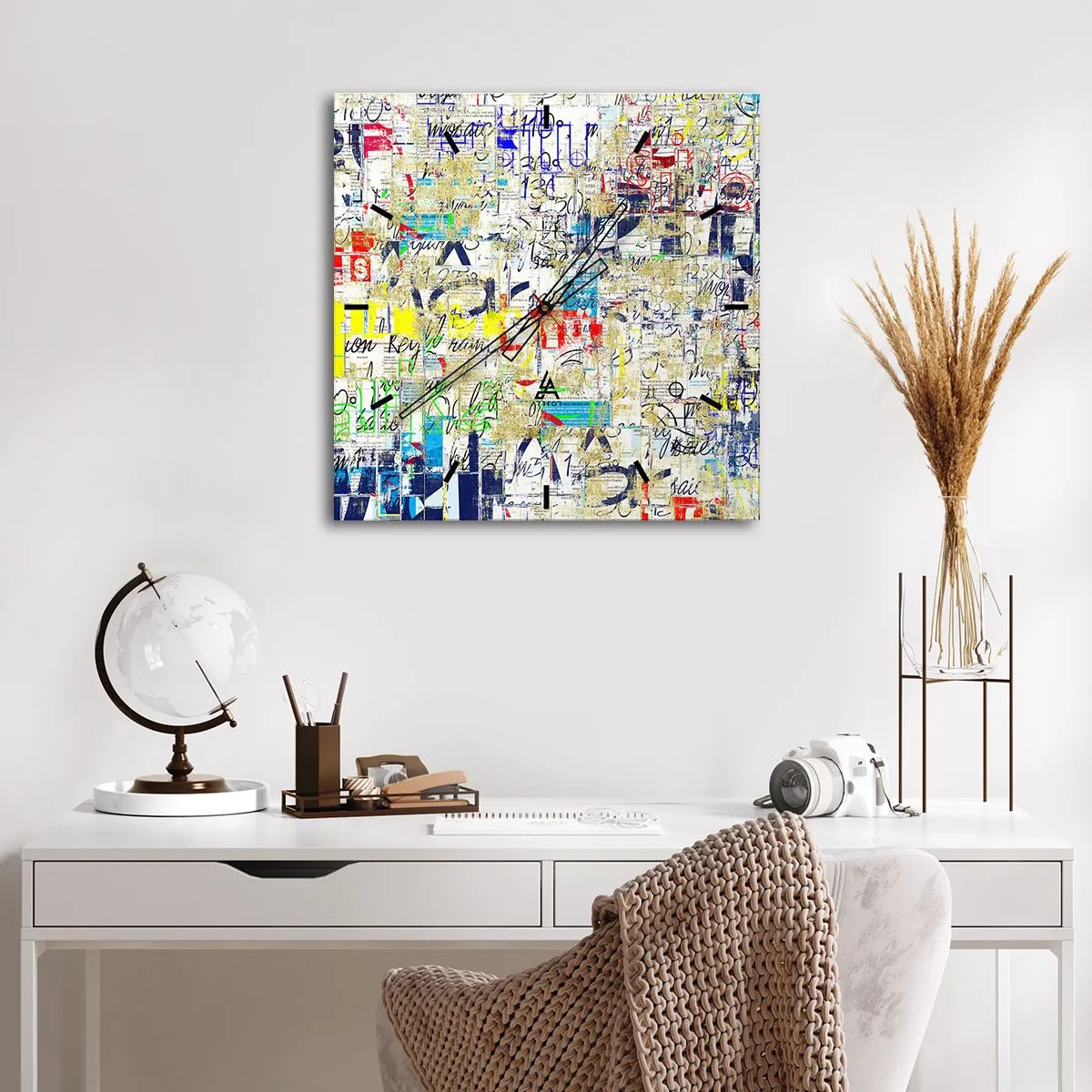 Orologio da parete - Orologio in Vetro - Semplicemente bello da vedere - 40x40 cm