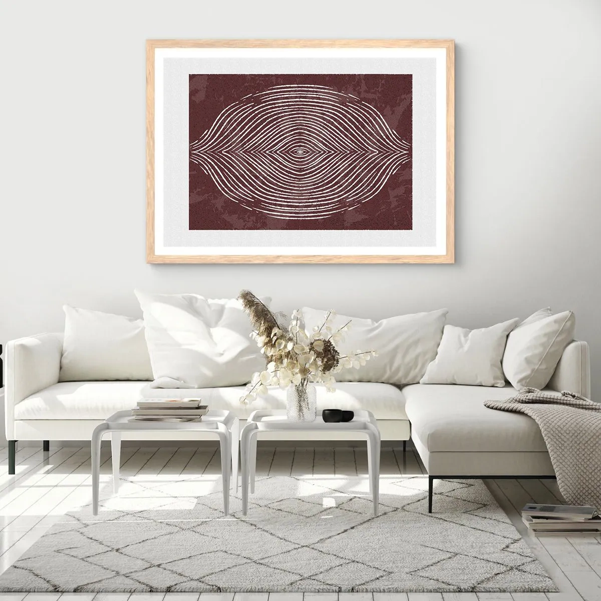 Poster in cornice rovere chiaro - Lo spazio parlante - 91x61 cm