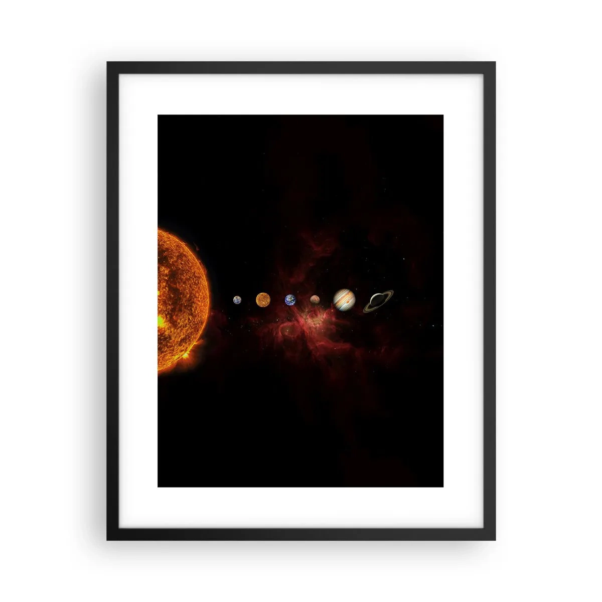 Poster in cornice nera - Il nostro vicinato - 40x50 cm