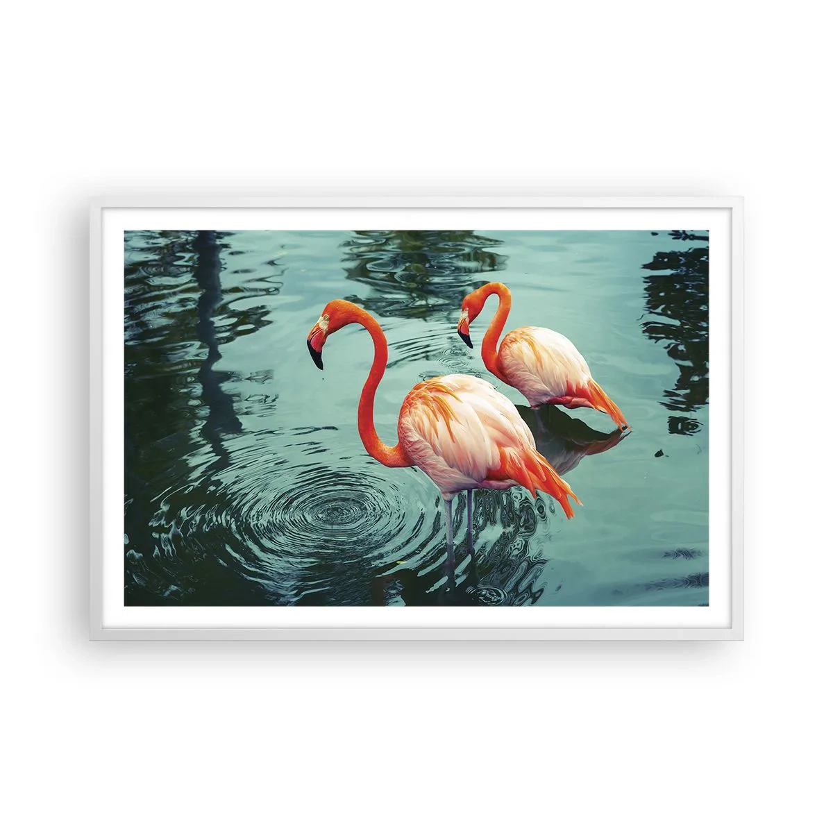 Poster in cornice bianca - Adesso siamo di moda - 91x61 cm