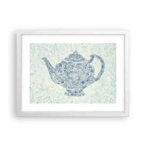 Poster in cornice bianca - Magia del tè - 40x30 cm