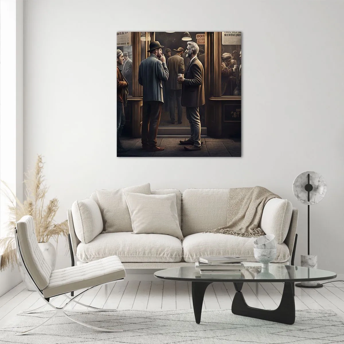 Quadro su vetro - Il buon momento della giornata - 50x50 cm