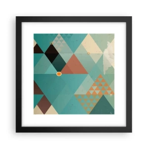 Poster in cornice nera - Unità della molteplicità, molteplicità dell'unità - 30x30 cm