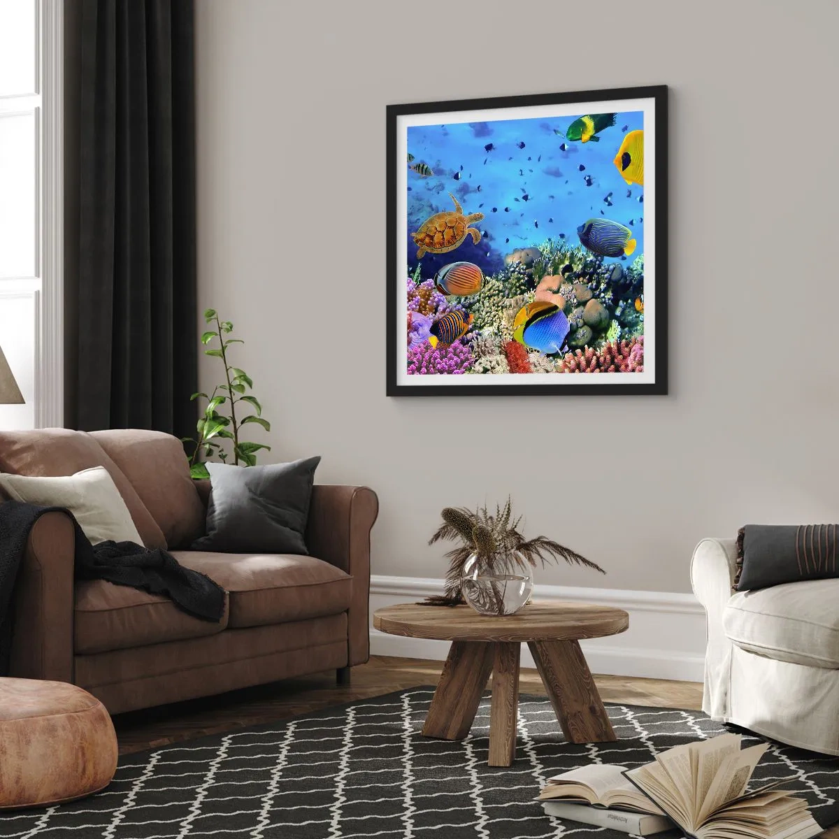 Poster in cornice nera - Ma cosa sappiamo della vita... - 60x60 cm