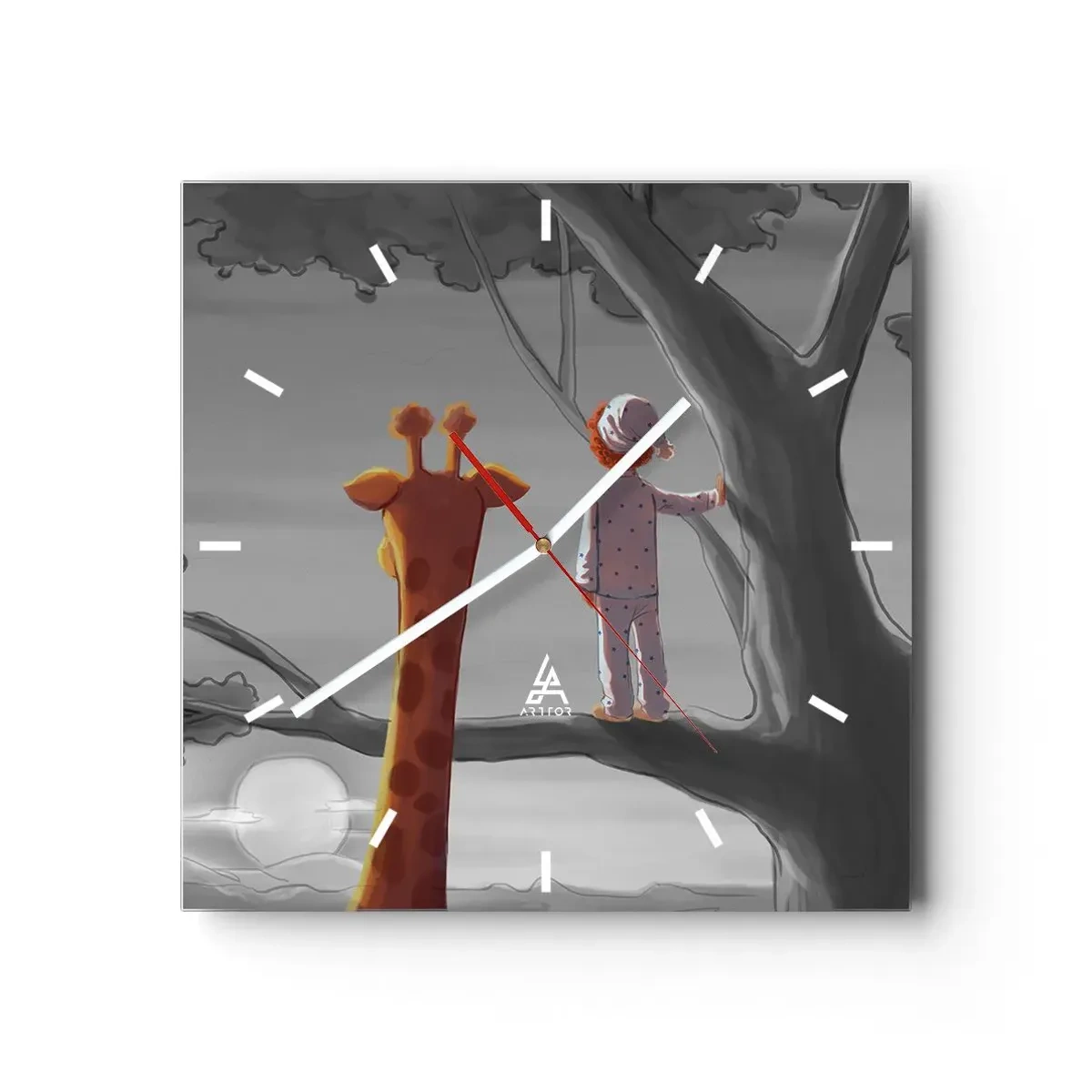 Orologio da parete - Orologio in Vetro - Sta succedendo davvero - 40x40 cm