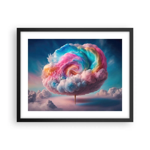 Poster in cornice nera - Il sogno del luna park - 50x40 cm