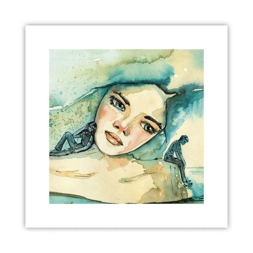 Poster - Am I blue? - 30x30 cm